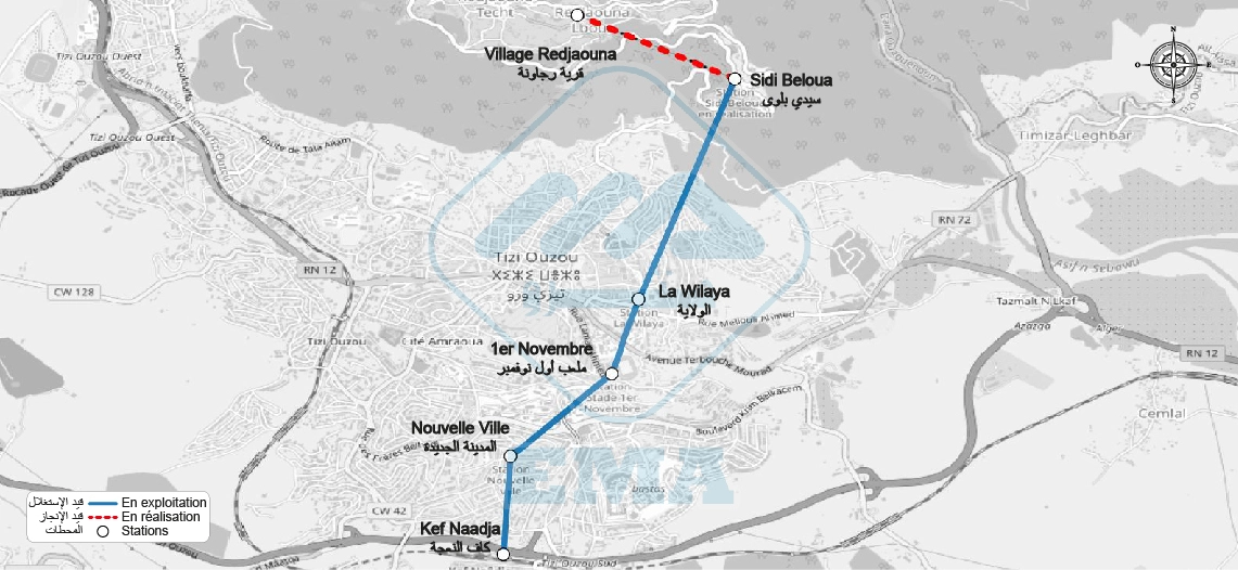Projet d'extension de la télécabine de Tizi Ouzou