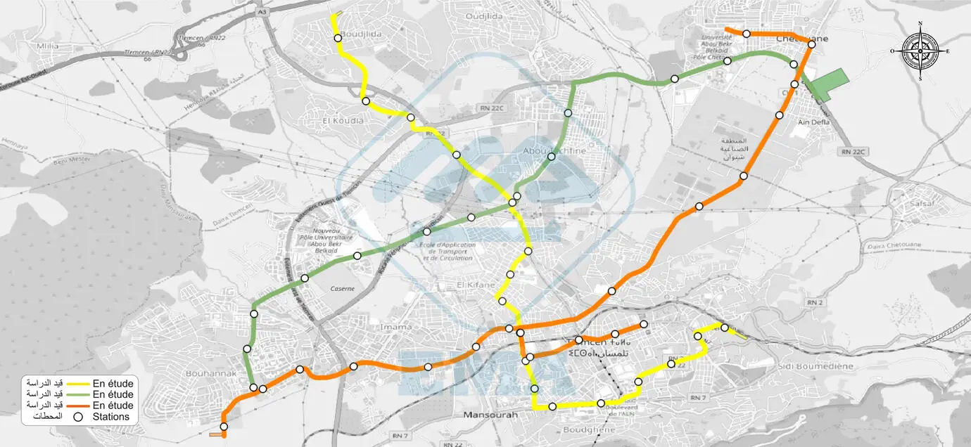 Projet de réalisation d'un Tramway dans la ville de Tlemcen